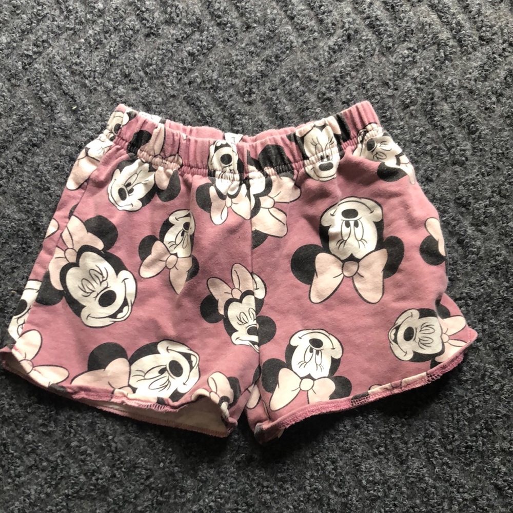 Disney Pink Minnie Mouse Girls Shorts